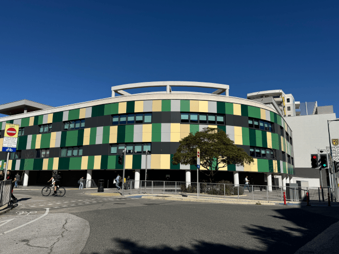 Civic building facade